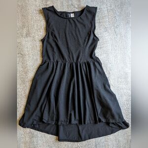 H&M A-Line Black Skater Dress - size 10/Medium